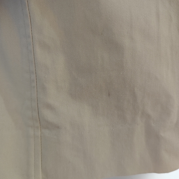 Fjäll Y2K Sheath Dress Size 2 Beige Cream Sleeveless Cotton Bust Darts Slits - Picture 9 of 10